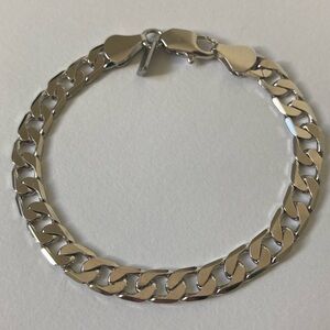 New Vanessa Mooney silver chain bracelet layering stacking chunky chain